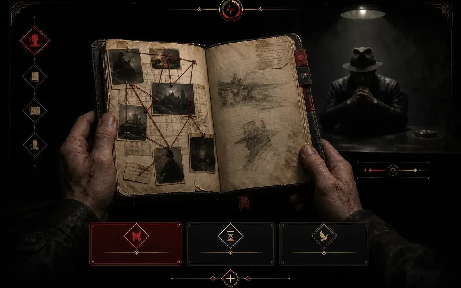 Clue journal and dialogue with intonation choices